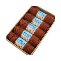 500g De Fio De Alpaca, 5 Meadas De Lã Grossa Para Tricô Manual, Material DIY Para Suéteres, Casacos,