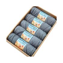 500g De Fio De Alpaca, 5 Meadas De Lã Grossa Para Tricô Manual, Material DIY Para Suéteres, Casacos,