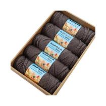 500g De Fio De Alpaca, 5 Meadas De Lã Grossa Para Tricô Manual, Material DIY Para Suéteres, Casacos,