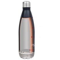 500ML de parede dupla de aço inoxidável de aço térmico garrafa de água de carvão térmico de aço inoxidável termo thermos outdoor portátil sport garrafa de água de água de bebida térmica Garrafas de água (preto)