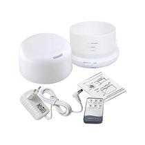 500ML Umidificador Difusor Aromatizador Luz LED De 7 Cores Com Controle Remoto cor:branco