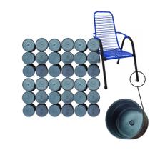 500pc - Ponteira Plastica Externa 1"1/4 Polegada Preta