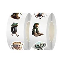 500pcs Adesivos De Selagem DIY Em PVC Para Decalques De Laptop, Brindes Abstratos De Inteligência