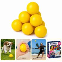 500x Bolinha Lisa Fisioterapia de Mãos Anti Stress Pet e Exercícios Frescobol