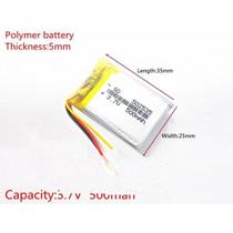502535 C/ 500mah 5mmx25mmx35mm Atenção 3 Fios 3,7v Nova - 502535 C/ 500mah 5mmx25mmx35mm Atenção 3 Fios 3,7v Nova -