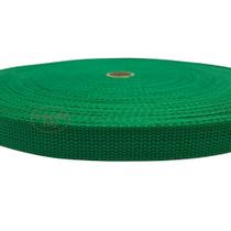 50m Fita CA 25mm Verde Bandeira Alça Cadarço Mochila Costura
