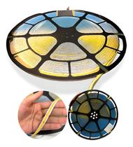 50m Fita Led Cob 288led/m 110v220v Direta Energia Par Perfil