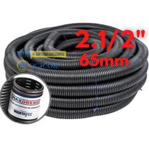 50M Tubo Dreno Corrugado Conduite 2.1/2 65Mm Para Terrenos