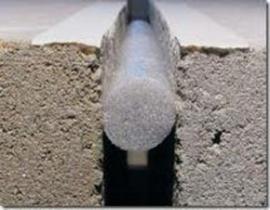 50ml (1rl) Tarugo de Polietileno Tarucel 25mm delimitador de Polietileno (cor cinza)