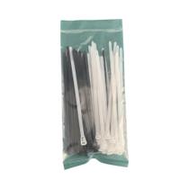 50pcs destacáveis e reutilizáveis abraçadeiras de nylon com zíper para proteção ambiental