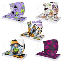 50pcs Máscara protetora de impressão de leopardo descartável à prova de poeira de três camadas 50pcs Máscara protetora de impressão de leopardo descartável à prova de poeira de três camadas