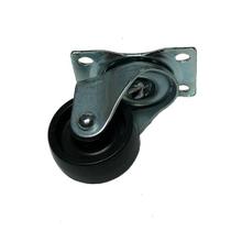 (50pçs) Rodizio Giratorio Roda 32mm Pp Preto Placa 4 Furos (50pçs) Rodizio Giratorio Roda 32mm Pp Preto Placa 4 Furos