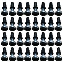 (50pçs) Sapata, Pé Nivelador C/ Bucha 10mm Rosca 1/4 X 25mm (50pçs) Sapata, Pé Nivelador C/ Bucha 10mm Rosca 1/4 X 25mm