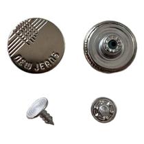 50un Botão Calça Jeans Jaqueta Bermuda 17mm Fixo Fechado