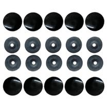 50un Botão Pressão 10mm Preto Pino Plástico Bolsas Mochilas 50un Botão Pressão 10mm Preto Pino Plástico Bolsas Mochilas
