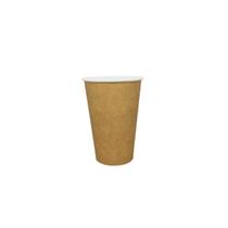 50Un Copo Papel Biodegradável Café 300Ml Kraft