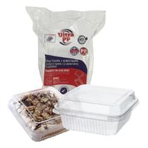 50Un Embalagem Bolo Pote 200Ml Quadrada Descartáve Brigadeir 50Un Embalagem Bolo Pote 200Ml Quadrada Descartáve Brigadeir