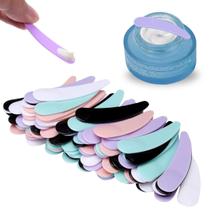 50Un Espátula Plástica Ponta Redonda Para Creme Facial Máscara Argila 50Un Espátula Plástica Ponta Redonda Para Creme Facial Máscara Argila