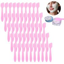 50Un Mini Espátula Ponta Quadrada Para Cremes Faciais Skin Care