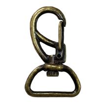 50un Mosquetão 20mm Ouro Velho Fecho Gancho Bolsas Mochilas