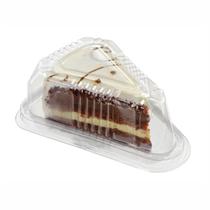 50Un Pote Embalagem Fatia de Bolo e Torta 500 ML Triangular G 630 Premium Galvanotek