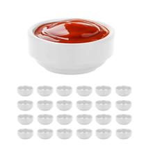 50un Ramekin molheira redonda melamina branca p/ molho 30ml