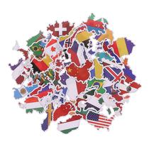 50x Adesivos de Bandeiras Nacionais, Brinquedos, Mapa de Paí 50x Adesivos de Bandeiras Nacionais, Brinquedos, Mapa de Paí