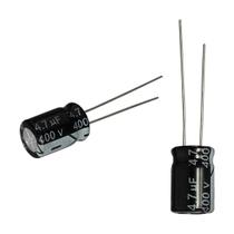 50X Capacitor Eletrolítico 4,7Uf X 400V 105º Kit C/50 Peças 50X Capacitor Eletrolítico 4,7Uf X 400V 105º Kit C/50 Peças