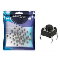 50x Chave Táctil 4 Terminais 6 x 6 x 5mm - 180ºGraus 50x Chave Táctil 4 Terminais 6 x 6 x 5mm - 180ºGraus