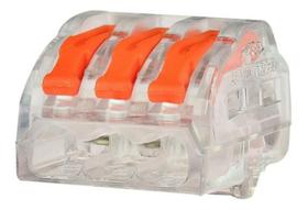 50X Conector Elétrico De Emenda Rápida Alavanca Borne 3 Fios