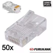50x Conectores Rj45 Furukawa Sohoplus Cat5e Macho Plug