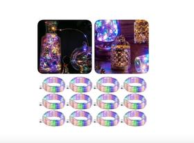 50x Fio Led Color Luz Fada Decoração De Natal Pisca Pisca 2m 50x Fio Led Color Luz Fada Decoração De Natal Pisca Pisca 2m