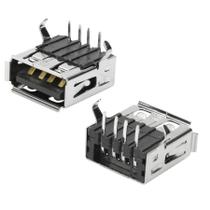 50x Peças Conector Usb Tipo A Fêmea 90 Para Placa Yh-usb01a