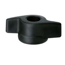 50x Porca Manípulo Fêmea Borboleta Rosca Preto 1/4 Polegada