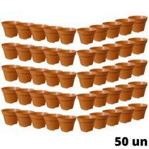 50X Vasos Plástico Pote 11 (430ml) Laranja - JC JARDIM