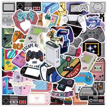 51 Adesivos Gamer Video Game Fliper Joystick Nes Play Retrô Decoração Gamer