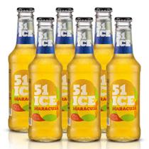 51 Ice Maracujá 275ml Pack 6 Garrafas Bebida Alcoólica Mista 5,5% Vol Sabor Frutado Refrescante Ideal para Festas Churrasco e Drinks Gelados 51 Ice Maracujá 275ml Pack 6 Garrafas Bebida Alcoólica Mista 5,5% Vol Sabor Frutado Refrescante Ideal para Festas Churrasco e Drinks Gelados
