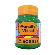 524 tinta esmalte vitral acrilex - verde - 37ml