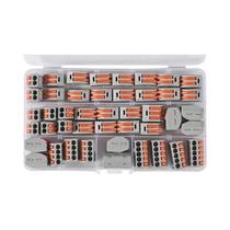 55 Peças Conectores Rápidos De Fio Bloco Terminal Elétrico De Encaixe Rápido Com Caixa De