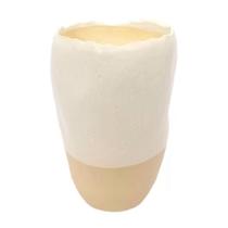 57034 - vaso decor em ceramica bege p