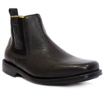 587CLA Bota masculina de couro forrada para trabalho preto 587CLA Bota masculina de couro forrada para trabalho preto