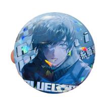 58mm anime azul bloqueio rin itoshi sae cosplay traje crachá pino spte flandres broche prop presente