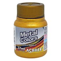 598 tinta metal colors acrilex - dourado solar - 37ml