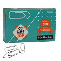 5cx Clips Papel N 3 Fixação Segura Para Documentos 250uni