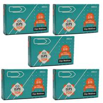 5cx Clips Top Nr.2.0 Galvanizado Cor Prateado 500 Uni.