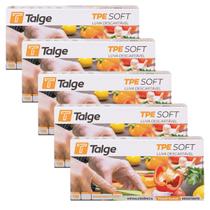 5cxs luvas tpe soft talge hipoalergênica transp 100un 5cxs luvas tpe soft talge hipoalergênica transp 100un