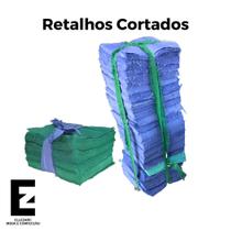 5Kg de Retalhos de Tecido Brim (100% Algodão) Azul Natier