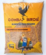 5kg ração mistura de sementes calopsita e agapornis - combat birds
