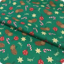 5m Tecido Estampas Natalinas Mesa Natal Leve Decoração 5m Tecido Estampas Natalinas Mesa Natal Leve Decoração