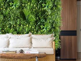 5m² de Placas Artificiais Jardim Vertical Permanente Luxuoso Proteção contra os Raios Solares
